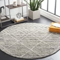 thumbnail image 2 of SAFAVIEH Kenya Rubye Diamond Area Rug, Gray/Ivory, 6' x 6' Round, 2 of 8