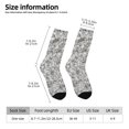 thumbnail image 2 of Honeii Silver Glitter Print Adult Socks,Crew Socks,Casual Calf Socks,Daily Wear Socks for Men & Women, Perfect for Sports, Casual and Everyday Use, 2 of 6