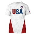 thumbnail image 3 of VNKIDY Mens Usa Patriotic Soccer Print Short Sleeve T Shirt Crew Neck Quick Dry Athletic Tee For Sports Daily Wear White XXXL, 3 of 4