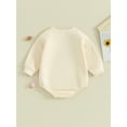 thumbnail image 3 of Bagilaanoe Newborn Baby Boy Girl Oversized Romper Sweatshirt Long Sleeve Bodysuits Letter Print Pullover 3M 6M 12M 18M 24M Infant Casual Tee Tops, 3 of 8