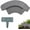 Grey, variant on Garden Edging Border, Plastic Lawn Edge,No-Dig Landscape Edging With Built-In Stakes,Create Neat Flower Bed Borders Around Mulch, Paths, And Tree Rings