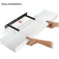thumbnail image 4 of Ballucci 36" Floating Shelves, 2-Pack Wood Wall Shelf Set with Invisible Brackets, 6" Deep, White, 4 of 9