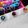 thumbnail image 4 of Homewish Gamer Gaming Curtains Pack of 2 (42x84 Each),Warercolor Splatter Ink Curtains Blackout,Cartoon Gamepad Bedroom Curtains For Kid Boy,Lightweight Room Decorative, 4 of 6
