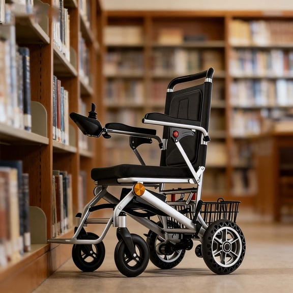 Go anywhere Electric Wheelchair: Lightweight Foldable Wheelchair for Adults with 500W Power, Ultra-Portable for Effortless Travel, Shopping & Outdoor Use