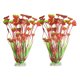 thumbnail image 2 of Advancent 2 pack/lote atractivas plantas de acuario impresionante paisaje submarino con plantas artificiales de confianza decoración del acuario Rojo+2 piezas, 2 of 6