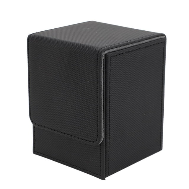 Boîte de Rangement pour Cartes à Collectionner, Étui Magnétique en Cuir pour 100 Cartes à un Seul Manche