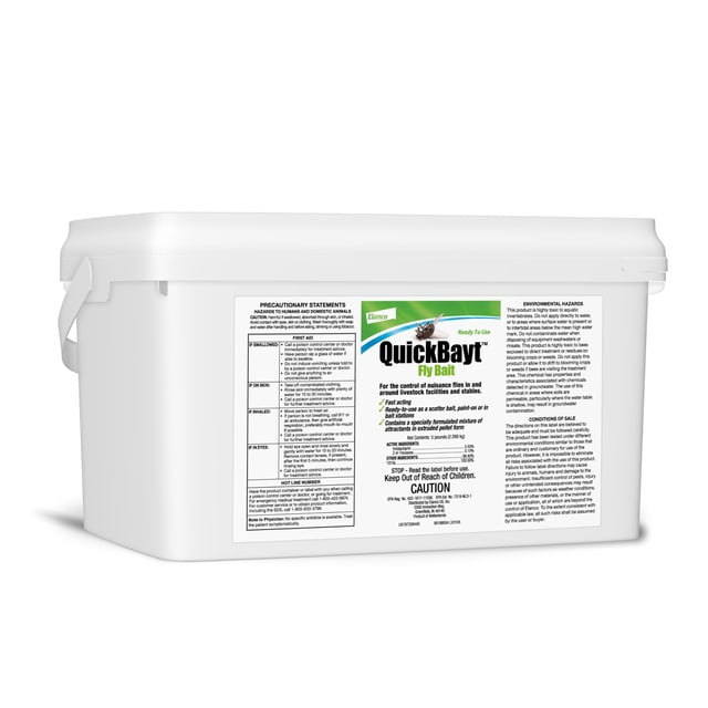 Cebo para moscas Elanco QuickBayt 2,3 kg en balde para ganado