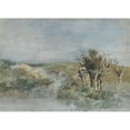 thumbnail image 2 of Johan Hendrik Weissenbruch 24x18 Black Ornate Framed Double Matted Museum Art Print Titled: Landscape with Knot Willows Along a Ditch (1834 - 1903), 2 of 5