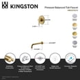 thumbnail image 7 of Kingston Brass KB6337DLTO Concord Single-Handle Pressure Balanced Tub Faucet in Brushed Brass, 7 of 7