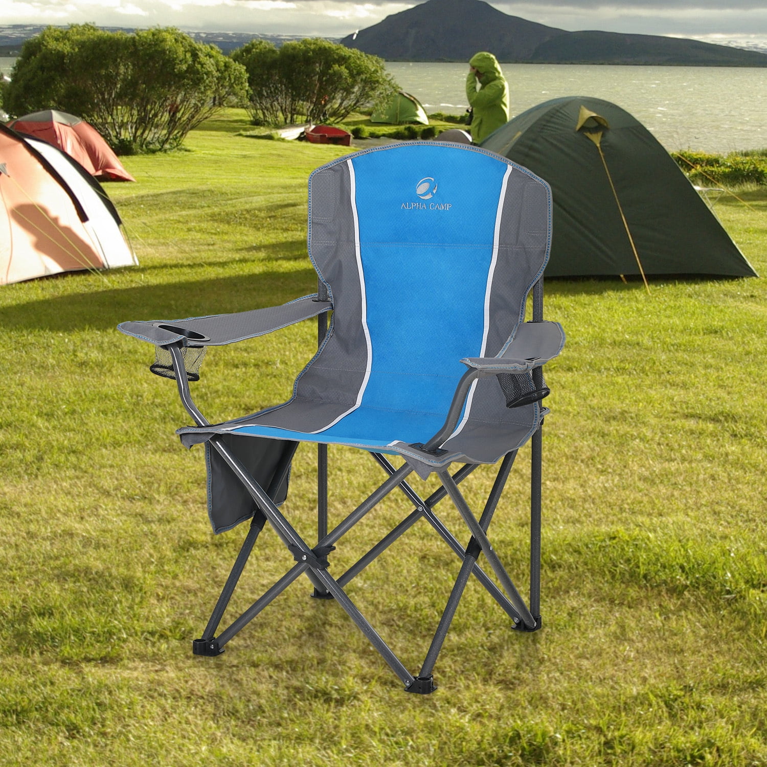 Buy Alpha Camp Camping Chair Oversized Portable Folding Chair Heavy