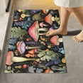 thumbnail image 2 of Dreamtimes Bathroom Rug Toiletry Mat Set Vivid Red Mushrooms Print, Soft Absorbent Bath Rug and U-Shaped Contour Toilet Rug, Non-Slip Bath Carpet Bath Mats for Bathroom 24"x16"+24"x20", 2 of 5