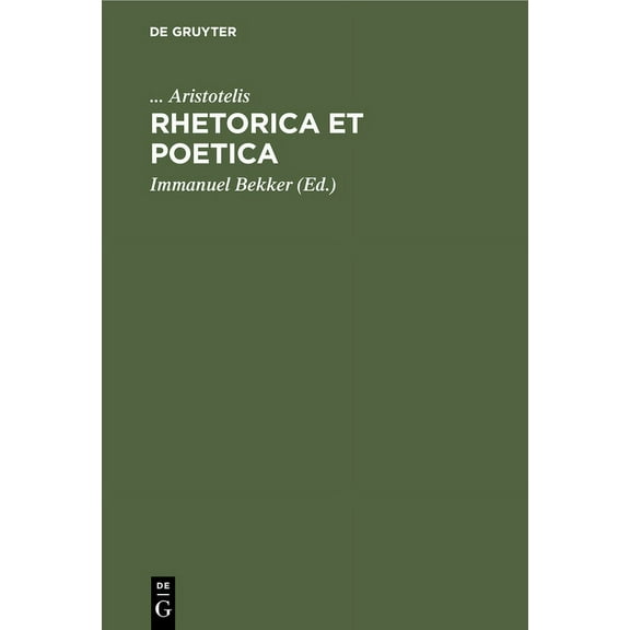 Rhetorica Et Poetica (Hardcover)