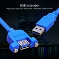 WINDLAND USB3.0 Extender Cable Male to Female with Screw Panel Mount