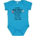 thumbnail image 3 of Inktastic My First New Year's Resolutions Boys or Girls Baby Bodysuit, 3 of 5