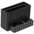 thumbnail image 2 of 2X PH19B USB 3.0 Encabezado Interno USB3.0 19 / 20P Enchufe Adaptador Convertidor de 90 Grados para Computadora Placa Base, 2 of 8