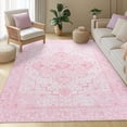 thumbnail image 3 of Machine washable carpet for living room 4x6 Area Rugs - Ultra-Thin Washble Rug, Stain Resistant Anti Slip Backing Rugs for Living Room,Bedroom, Vintage Home Decor Area Rug Father's Day, 3 of 11