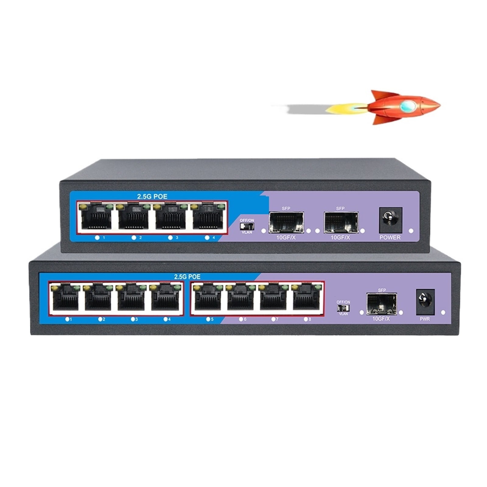 2.5G POE Ethernet Switch 4 8 Port POE Network Switch