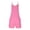 Hot Pink, variant on Women Solid Color Suspender Bodysuit Jumpsuit Shorts