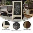 thumbnail image 4 of Emma + Oliver Weathered Rustic Vintage A-Frame Double-Sided Folding Chalkboard with Magnetic Surface for Weddings, Parties, Showers and More, 4 of 10
