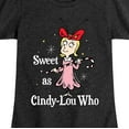 thumbnail image 3 of Dr. Seuss - The Grinch Sweet As Cindy Lou Who - Toddler And Youth Girls Short Sleeve Graphic T-Shirt, 3 of 5