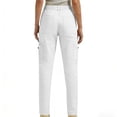 thumbnail image 5 of High Waisted Cargo Pants for Women Straight Leg Work Trousers Multi-Pockets Utility Bottoms Breathable Cotton Twill Outdoorwear, 5 of 8
