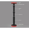 thumbnail image 4 of Woeilo Telescopic Suort Rod, Telescopic Quick Suort Rod, Adjustable 18-45 Cm Third Hand Suort System, Non-Slip High Hardness Nylon Universal Suort Rod, for Plasterboard Drywall (2 pc-Red) 2 Pc-red, 4 of 5