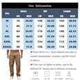 thumbnail image 2 of Sewkxo men Cargo Work Pants Lightweight Button Zip Up Elastic Waist Trouser Spring Summer Straight Fit Loose Work Trousers Multi Pockets,Navy 2XL, 2 of 5