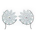 thumbnail image 1 of Pegatina de resina brillante en forma de flor para el pecho, pegatina de diamante de cristal, pegatina de diamante acrílico para el pecho, tatuaje, decoración de diamantes, pegatina de, 1 of 6