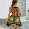 thumbnail image 6 of Ascidia - Ernst Haeckel Women's Tank Dress V Neck Sleeveless Summer Sundress, 6 of 7