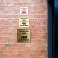 thumbnail image 3 of Signs ByLITA Square Restricted Area No Admittance Sign (Ivory/Dark Brown) - Small, 3 of 7