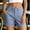 Blue, variant on Women's Cargo Capris Baeitkot Women's Solid Color High Waisted Casual Cargo Capris with Pockets Khaki S
