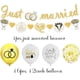 thumbnail image 2 of Just Married Party Decorations Wedding Decor Kits, Includes Garland White Gold Diamond Ring Banner, Balloon, Cake Topper, Cupcake Toppers, 2 of 4
