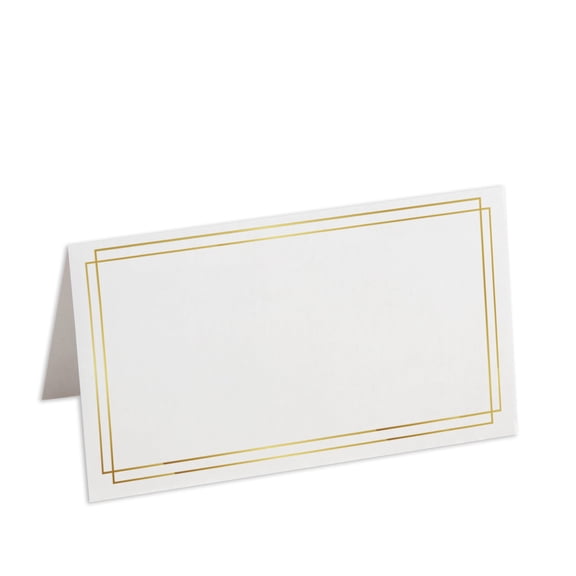 Truly Inspired Paper Co. Gold Foil Frame Place Cards, 100 Pack, 2.5 x 3 Inches