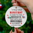 thumbnail image 4 of A Job Made Us Coworkers Funny Ornament - Keepsake for Work Bestie for Women Exchange - Manicurist Ornament gwJDTR (Manicurist), 4 of 4
