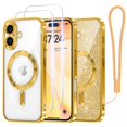 thumbnail image 1 of Funda de teléfono Meifigno Candy Series para iPhone 16 Plus de 6.7 pulgadas, dorada, 1 of 6