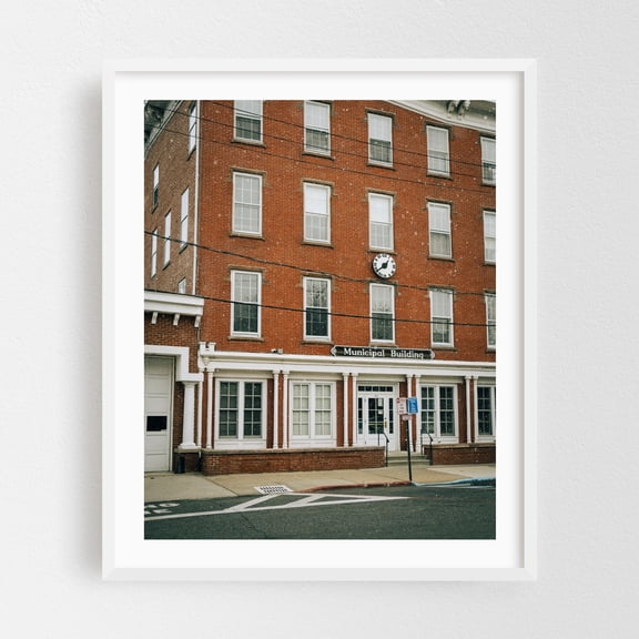 Municipal Building, Sag Harbor - Sag Harbor New York Photography White Framed Wall Art Print 16 x 20 inches