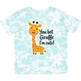 thumbnail image 3 of Inktastic You Bet Giraffe I'm Cute Boys or Girls Toddler T-Shirt, 3 of 5