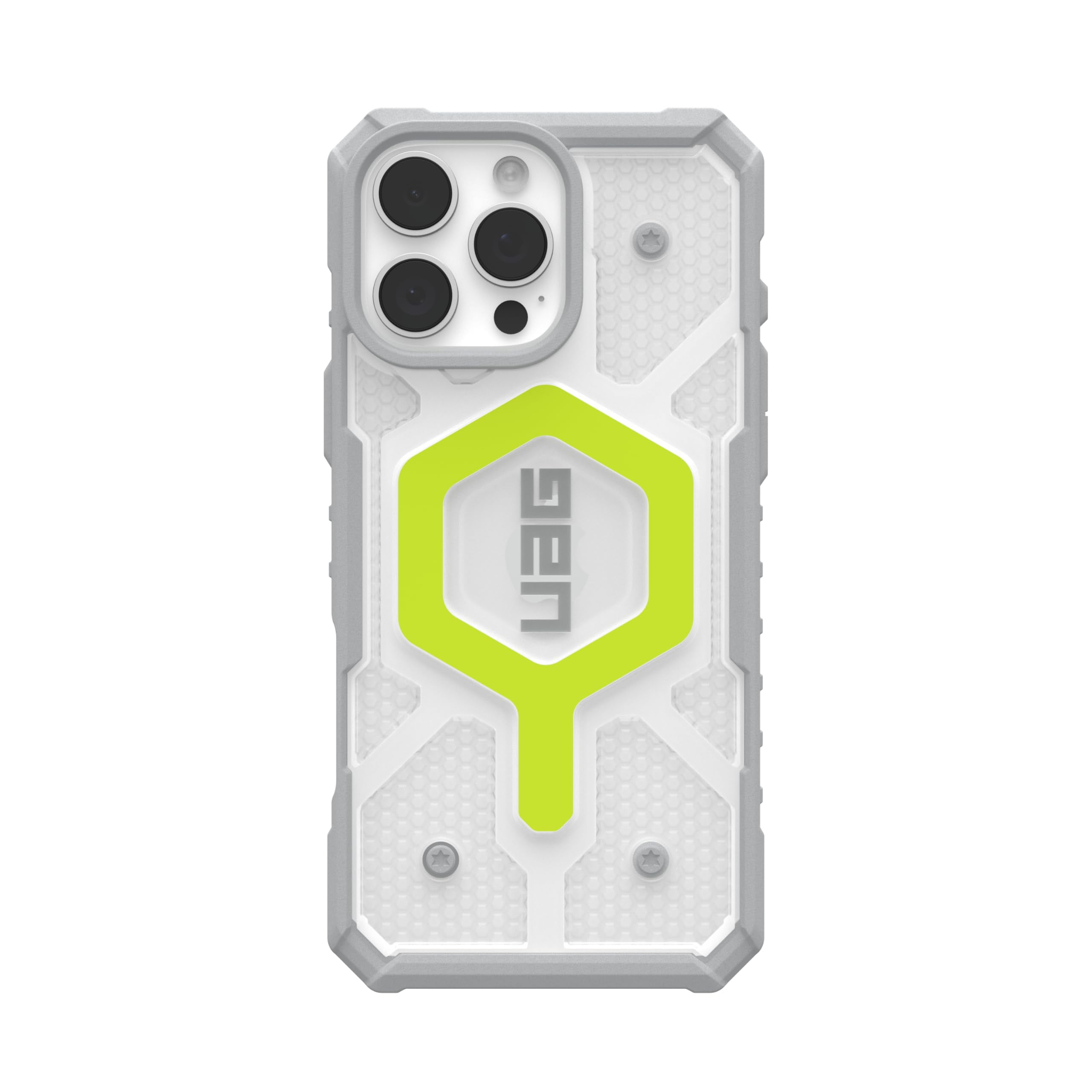 UAG iPhone 16 Pro Max Case 6.9" Pathfinder Clear Active Neon Compatible with MagSafe Charging Rugged Shockproof MIL-STD Protective Cover + Lanyard Black Neon Bundle Set