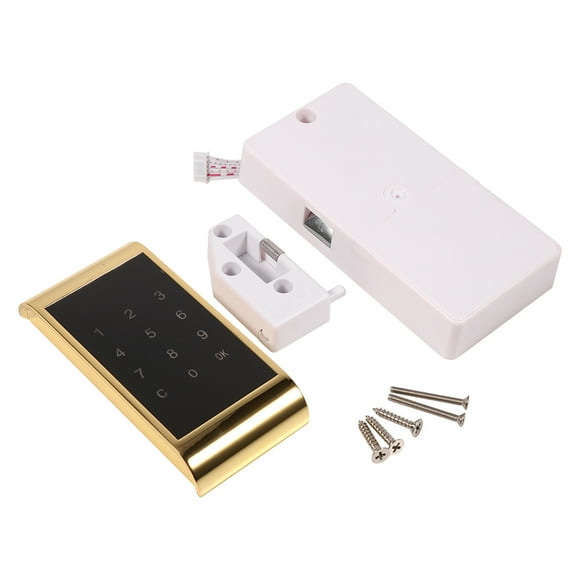 Leylor Verrouillage par Mot de Passe de Document électronique 1x Clavier Tactile Mot de Passe Verrouillage d'accès Armoire de sécurité électronique numérique Casier codé(Or)