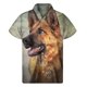 thumbnail image 2 of Camisa hawaiana vintage con retrato de perro para hombre, camisetas de verano de manga corta con estampado 3D de animales y mascotas, camisetas con botones, blusas con solapa, 2 of 5