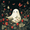 Happy Ghost, variant on Yayeee Tablecloths for Rectangular Tables 54 x 54 inch Party Table Cover, Psychedelic Forest