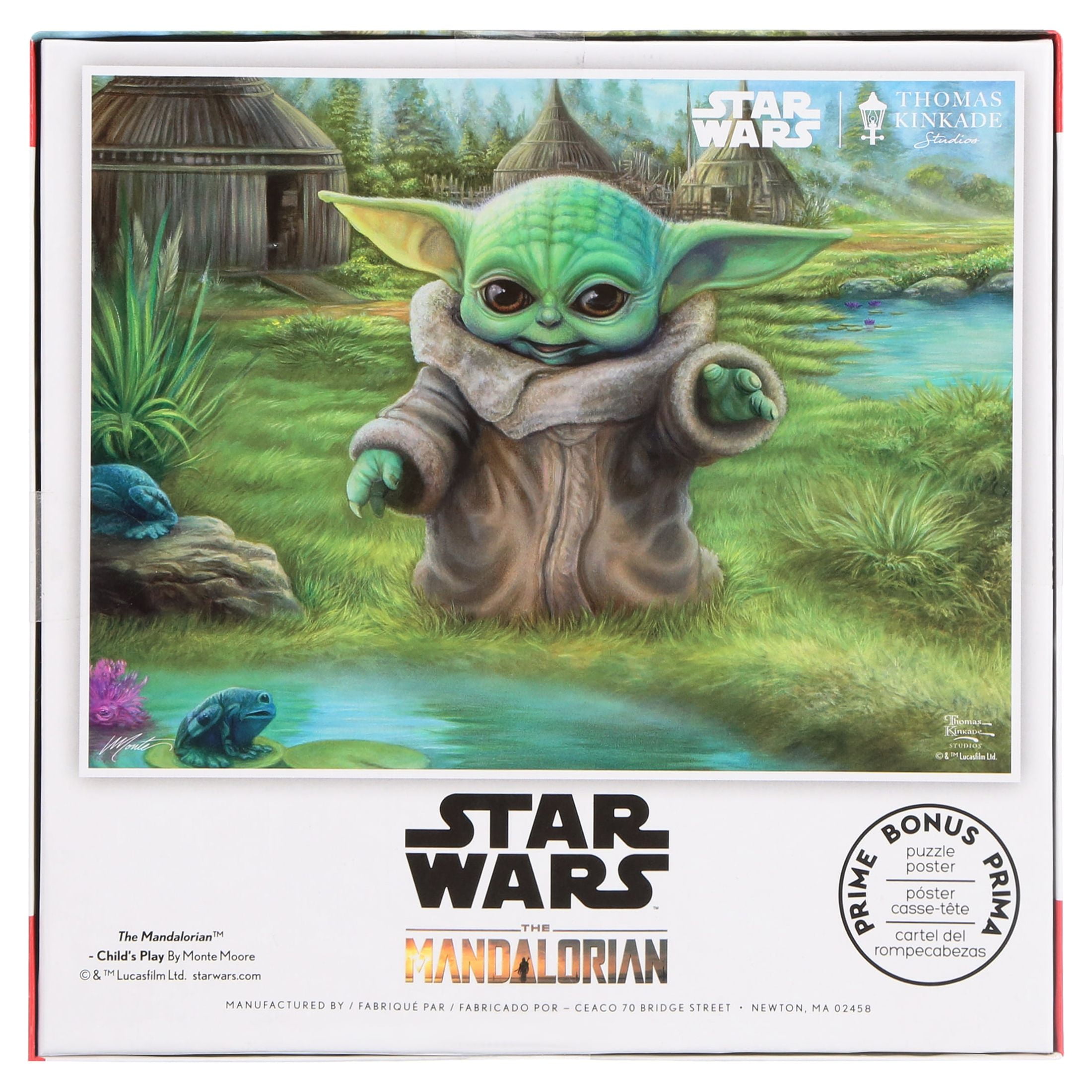 Ceaco - Thomas Kincade - Star Wars Mandalorian - Childs Play - 550 Piece  Interlocking Jigsaw Puzzle 