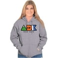 thumbnail image 4 of ADK Adirondack New York Hiking Zip Up Hoodie Men's Women's Brisco Brands S, 4 of 5