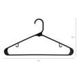 thumbnail image 2 of Unique Bargains Plastic Space Saving Clothes Hanger 10 Pcs Black, 2 of 6