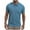 Light Blue, variant on Besolor Mens Summer T-Shirt Collared Short Sleeve Button up Basic Tees Solid Color Workout Sports Athletic Tops