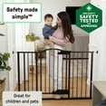 thumbnail image 3 of Ingenuity Thruway 52W Series Pet and Baby Gate, Espresso Metal, Openings from 27.5” to 52" Wide, 3 of 13