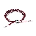thumbnail image 2 of Brazalete de cuerda BLESIY de fútbol marrón blanco Pulsera trenzada, 2 of 8