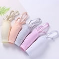 thumbnail image 3 of 5-Pack Teen Girls Big Girls Cotton Development Bra Adjustable Shoulder Strap Cami Training Bra, 3 of 12
