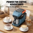 thumbnail image 3 of SENIX Coffee Maker, 20V Cordless & 120V AC Portable Single Serve Coffee Machine, Compatible with Ground Coffee, Pods & Capsules, for Travel, Camping, RV & Office, 3 of 12