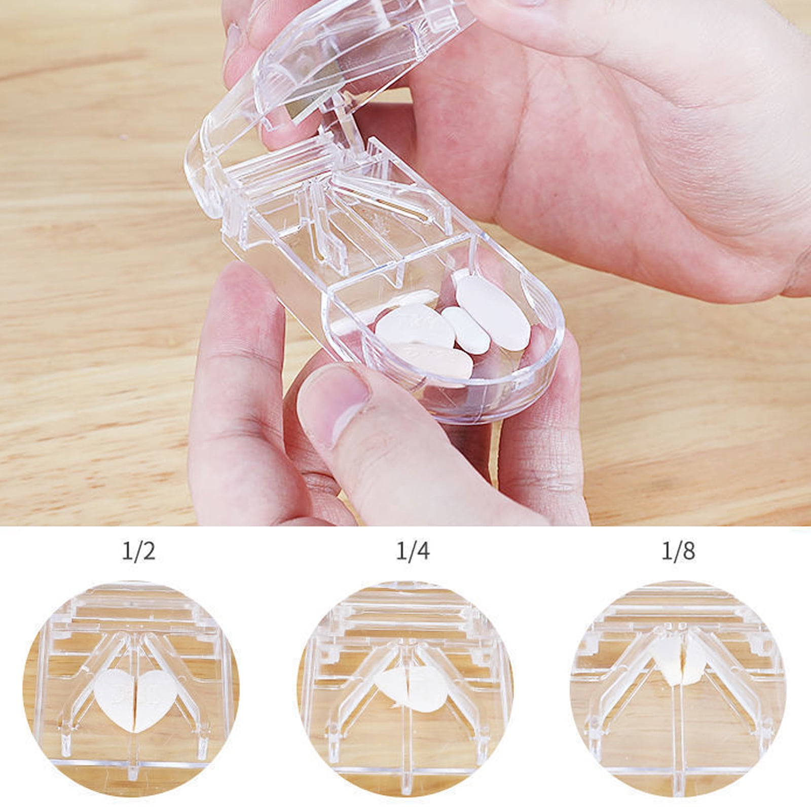 MATHOWAL 2PCS Pill Cutter for Small or Large Pills The Best Multiple